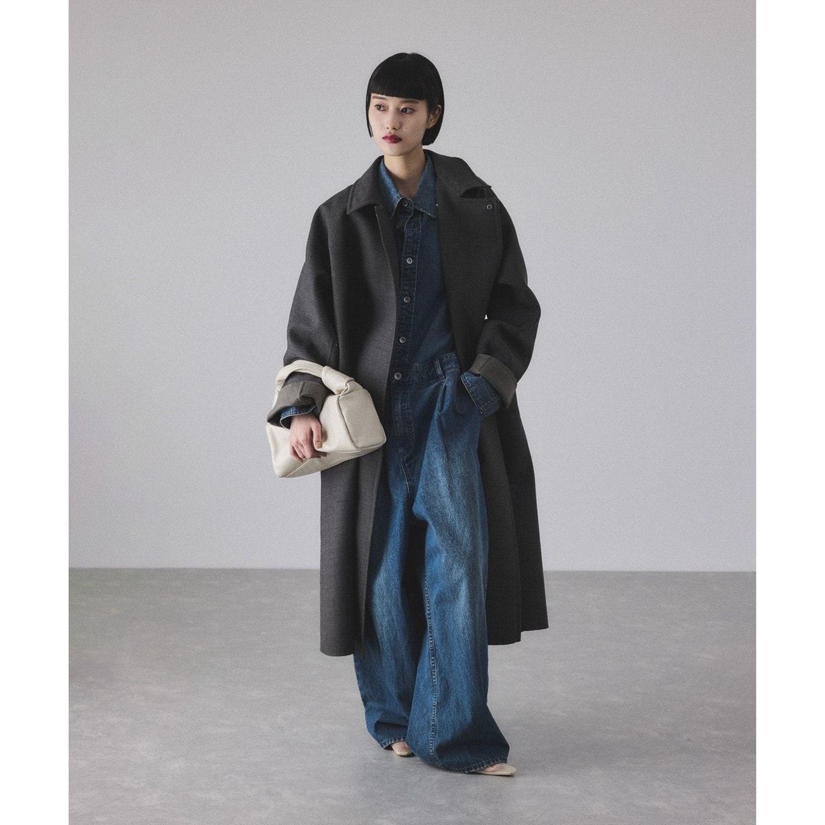 ジャーナルスタンダードレサージュ別注　アクアスキュータム　ステンカラーコート 別注】Aquascutum×LESSAGE ステンカラーコート（ステンカラー
