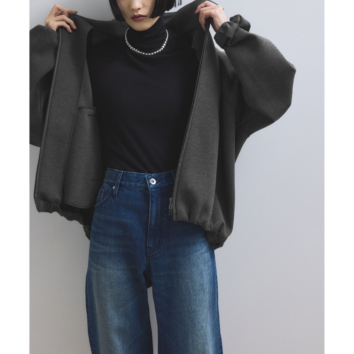 WEB限定】ダンボールコクーンブルゾン | アダムエロペ(ADAM ET ROPE