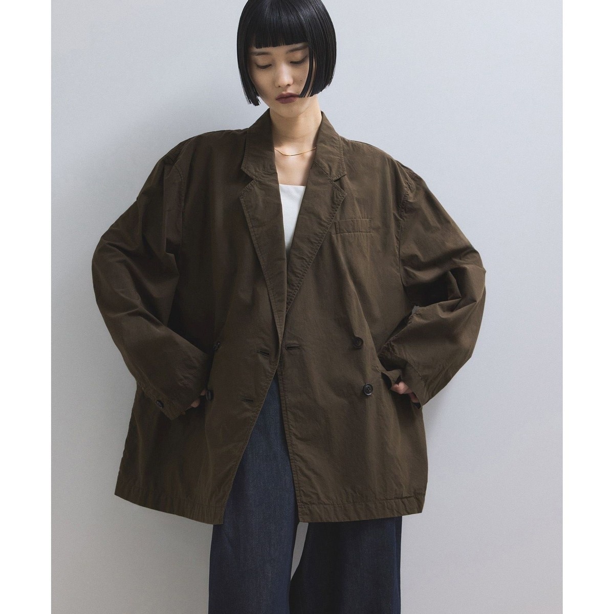 美品　アダムエロペ　シェイプフォルムシングルジャケット　36 オケージョンにも ADAM ET ROPÉ FEMME(アダム エ ロペ ファム) / 【サステナブル