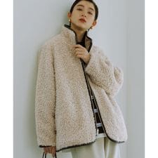 アダムエロペ(ADAM ET ROPE')の【WEB限定】リバーシブルボアブルゾン