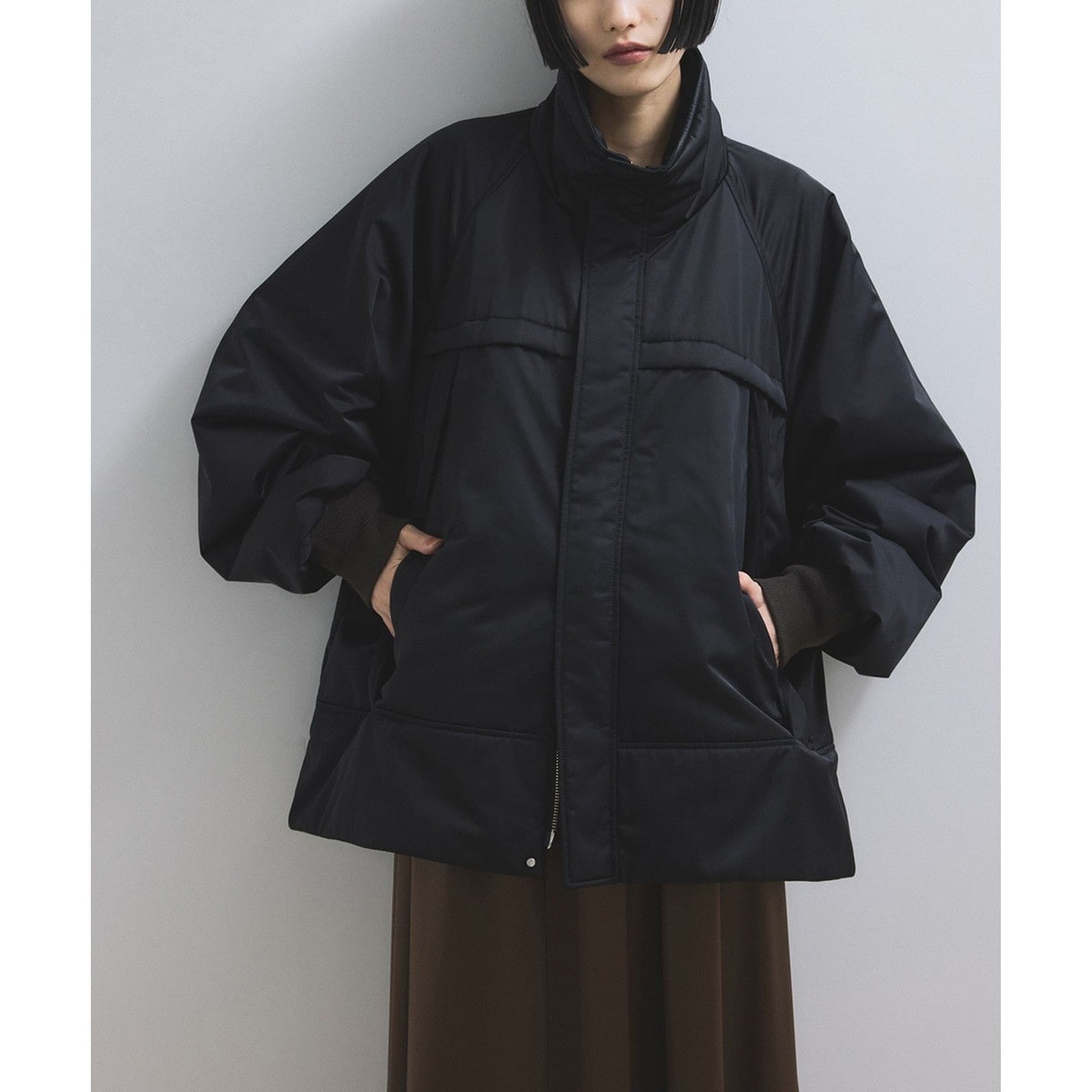 【定価40,700円】ADAM ET ROPE　MANTECO フードコート ADAM ET ROPE'（アダムエロペ）の「【2WAY】MANTECOフードコート