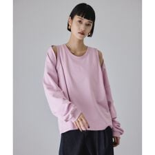 カスタマイズスリーブミニ裏毛トップス