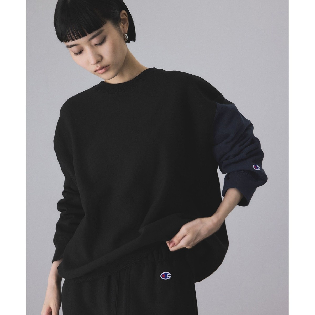 FRUIT OF THE LOOM for ADAM ET ROPE'】別注 Logo Sweat