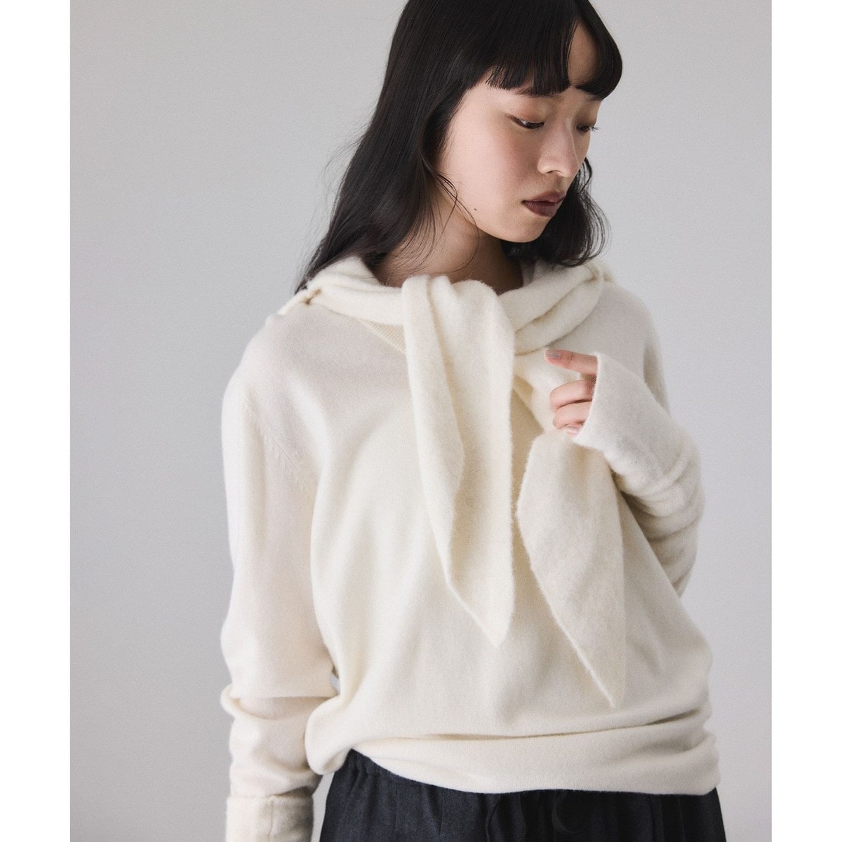 BASOLマフラーニットキャップ＆アームウォーマー | アダムエロペ(ADAM