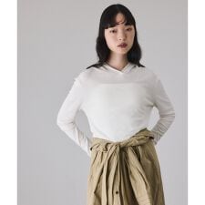 アダムエロペ(ADAM ET ROPE')のシアーフードプルオーバー