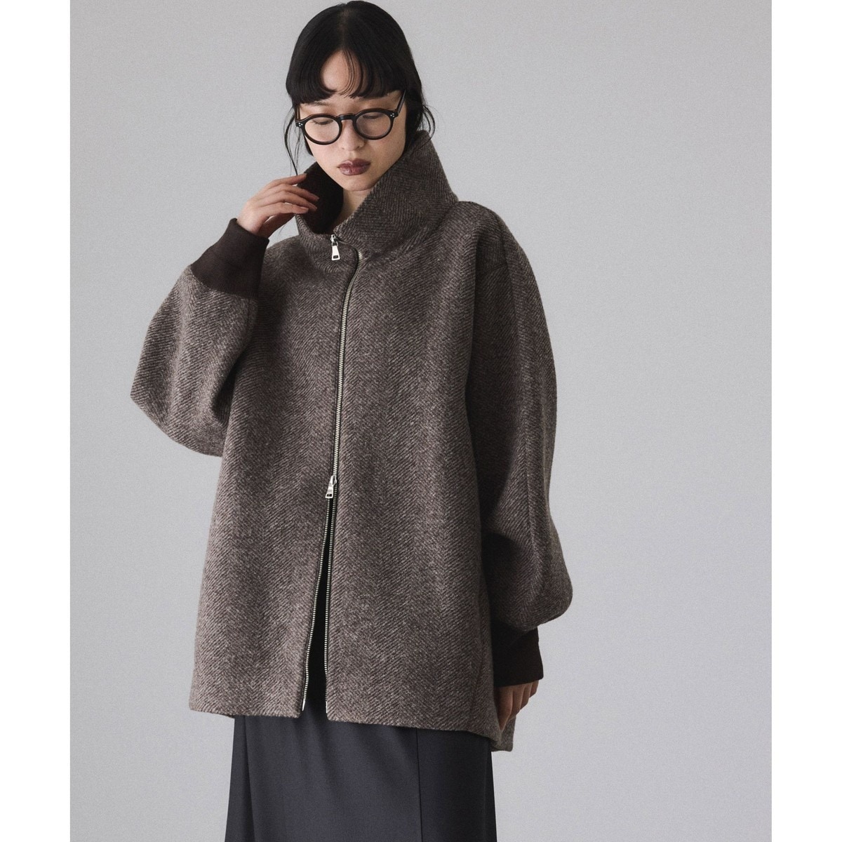 モヘヤミックスシャギーショートコート | ジャーナル