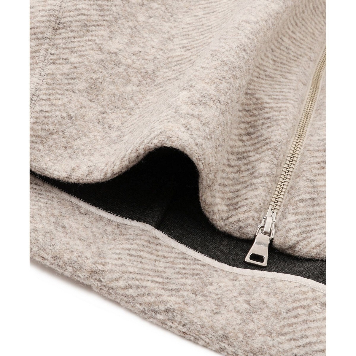 ヘリンボンツイードボンディングコーディガン