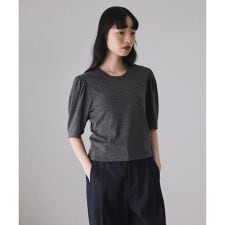 アダムエロペ(ADAM ET ROPE')のガーゼ裏毛パフスリーブプルオーバー