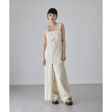 アダムエロペ(ADAM ET ROPE')のモヘアミックスUネックワンピースネックポーチセット