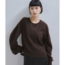 アダムエロペ(ADAM ET ROPE')の【WEB限定】・【サステナブル】ニュアンススリーブニットプルオーバー