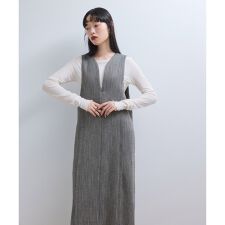 アダムエロペ(ADAM ET ROPE')の【WEB限定】ストレートセミツイードワンピース