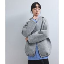 アダムエロペ(ADAM ET ROPE')の【WEB限定】メランジボンディングフーディーブルゾン
