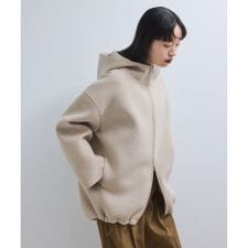 アダムエロペ(ADAM ET ROPE')の【WEB限定】メランジボンディングフーディーブルゾン