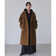 アダムエロペ(ADAM ET ROPE')のウールボンディングラグランロングコート