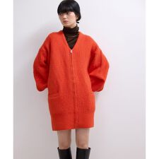 アダムエロペ(ADAM ET ROPE')の【WEB限定】ミックスパターンジップミドルカーディガン