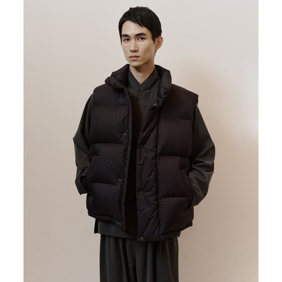 NANGA×JOURNAL STANDARD】別注 リバーシブル ダウンベスト