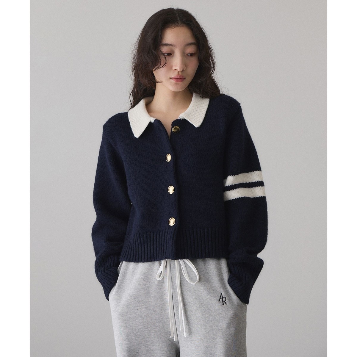 FOXウール畦ミニカーディガン | アダムエロペ(ADAM ET ROPE') | マルイ