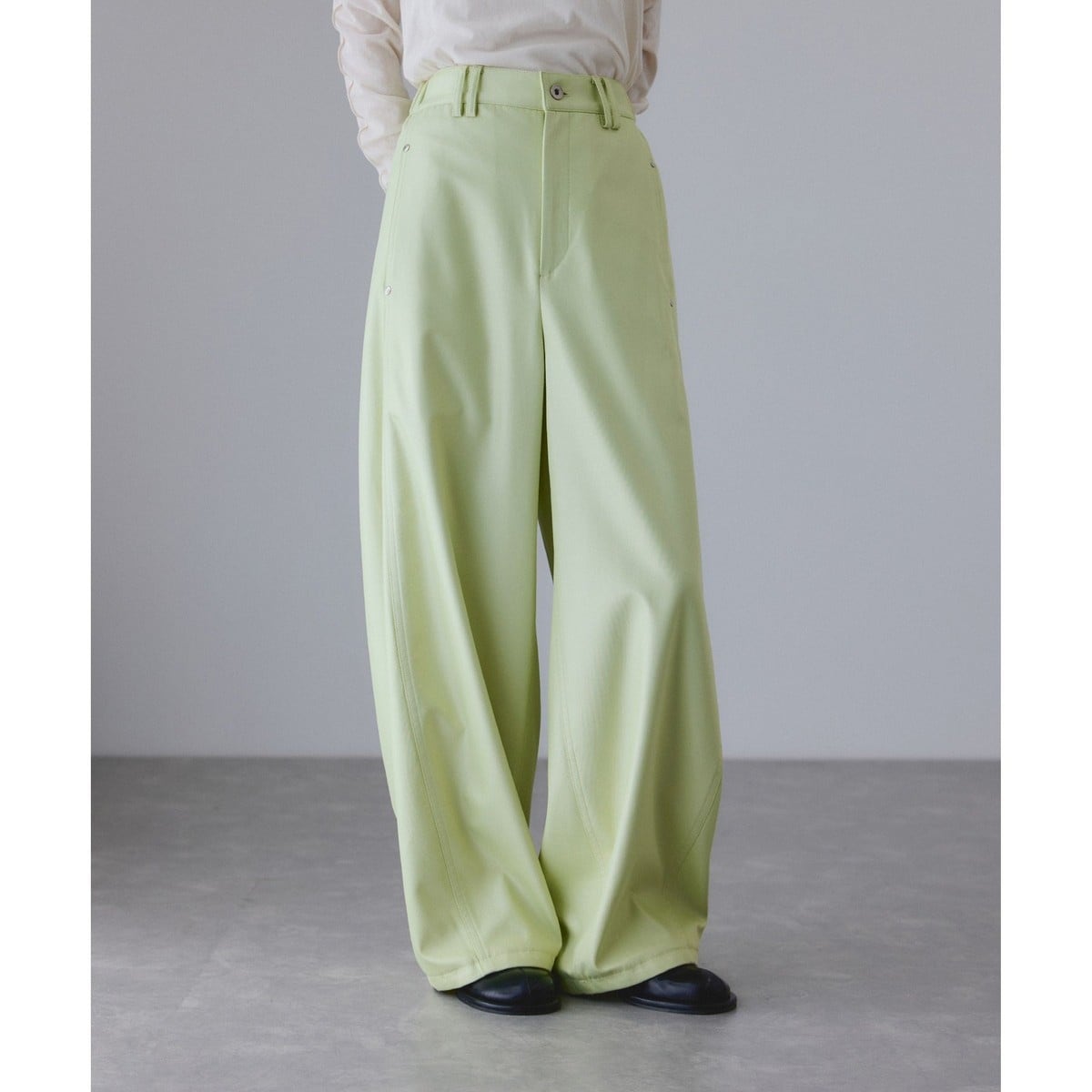 サイドレーストラックパンツ　アダムエロペ ADAM ET ROPE' パンツ サイドレーストラックパンツ レディース