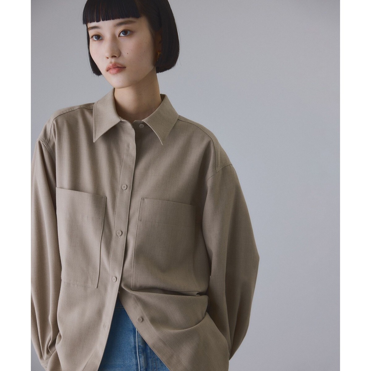 アダムエロペ（ADAM ET ROPE’）/ダブルポケットウールシャツ ダブルポケットウールシャツ | アダムエロペ(ADAM ET ROPE') | マルイ