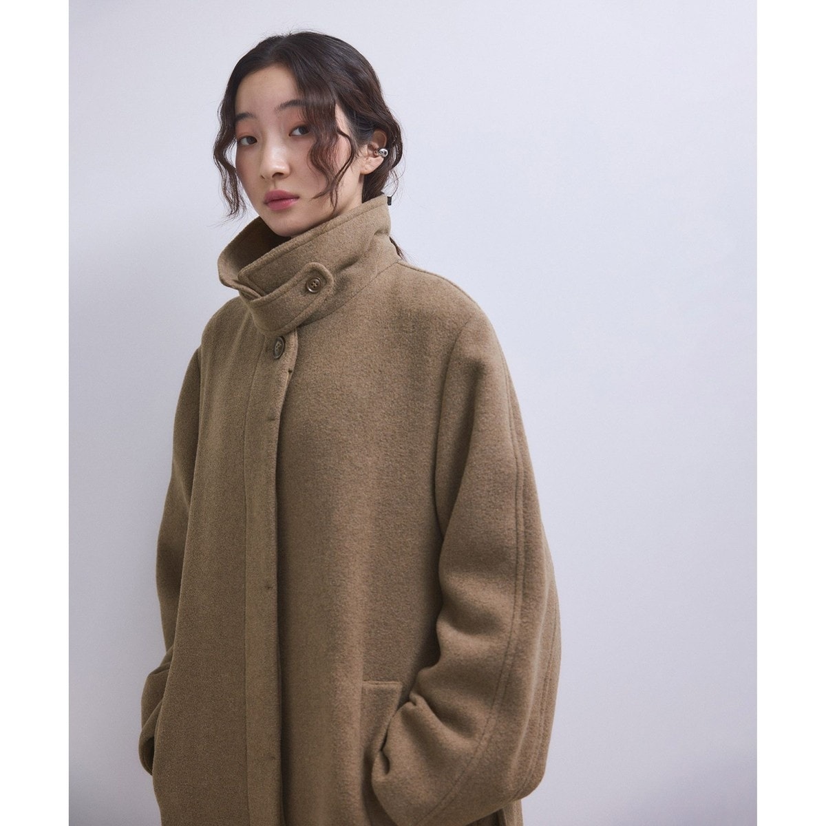 SLOBE citron. スローブイエナ ステンカラーコクーンコート SLOBE citron.Mapel ステンカラーコクーンコート | スローブ イエナ