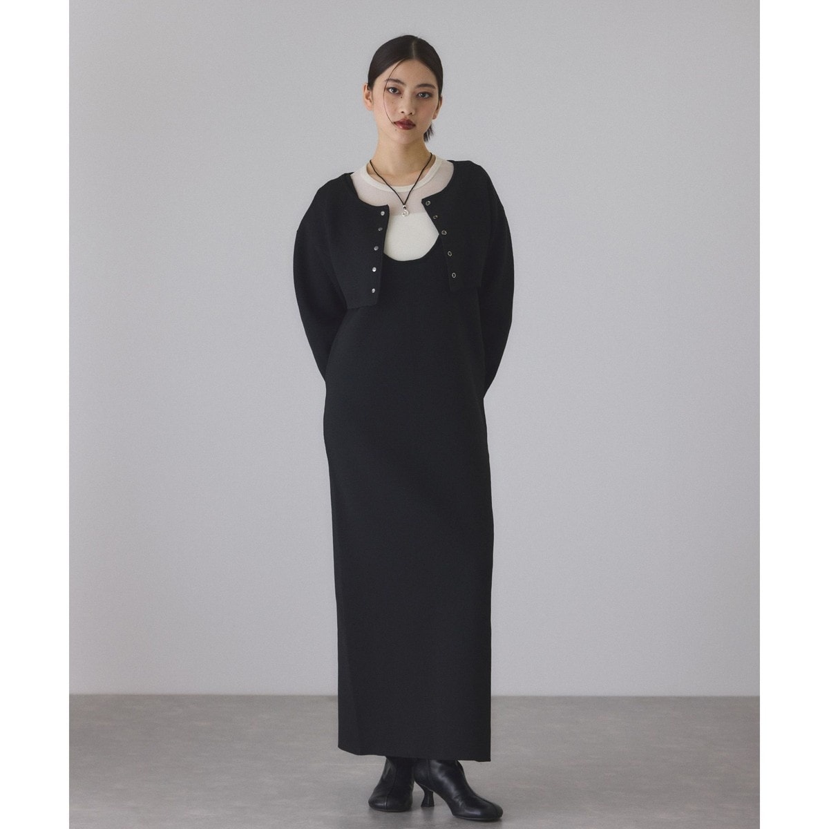 サステナブル】サイドベルトダンボールワンピース | アダムエロペ(ADAM