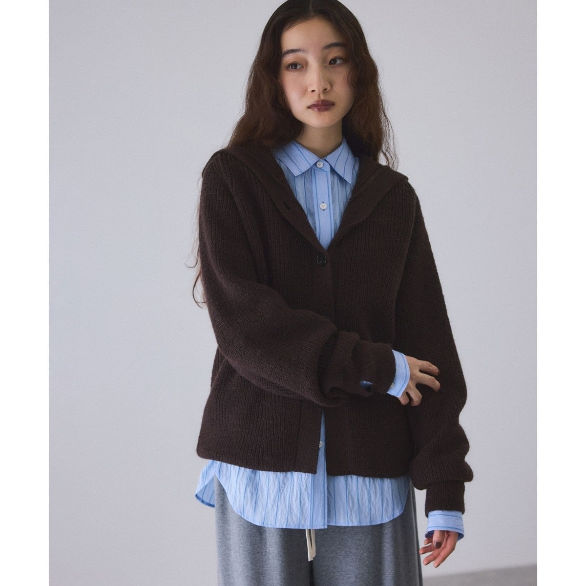 WEB限定】フェザーヤーンリボンニットカーディガン | アダムエロペ