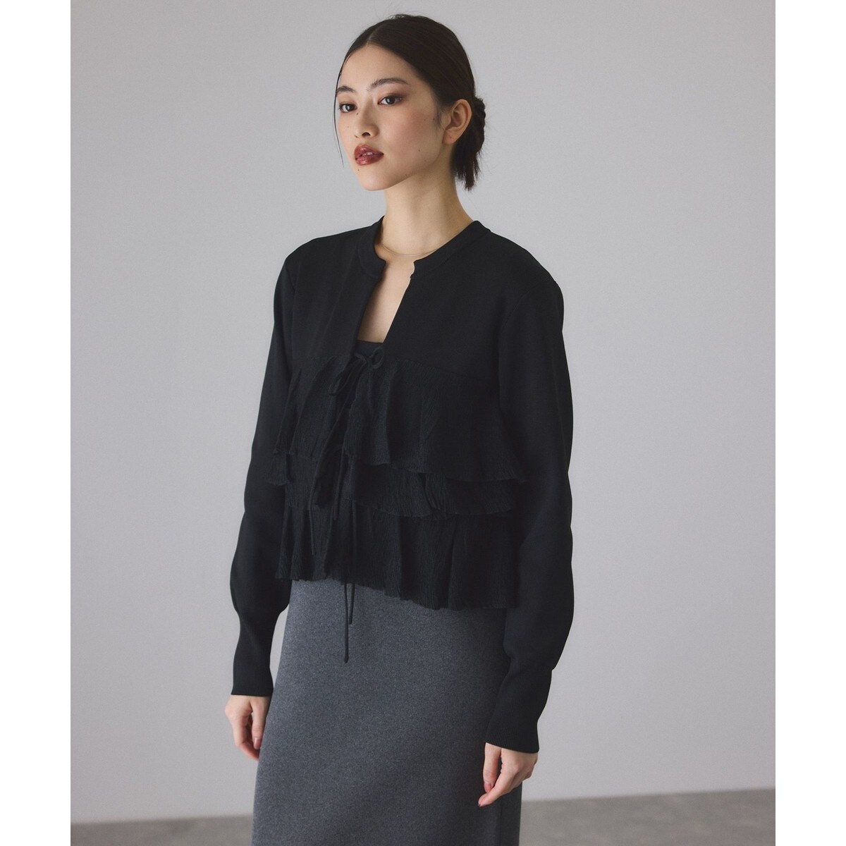 サステナブル】フリルカーディガン | アダムエロペ(ADAM ET ROPE