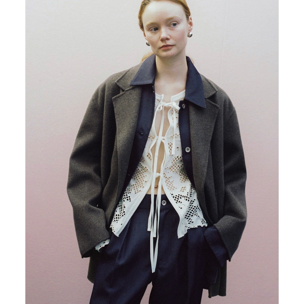 シルクネップテーラードジャケット | アダムエロペ(ADAM ET ROPE