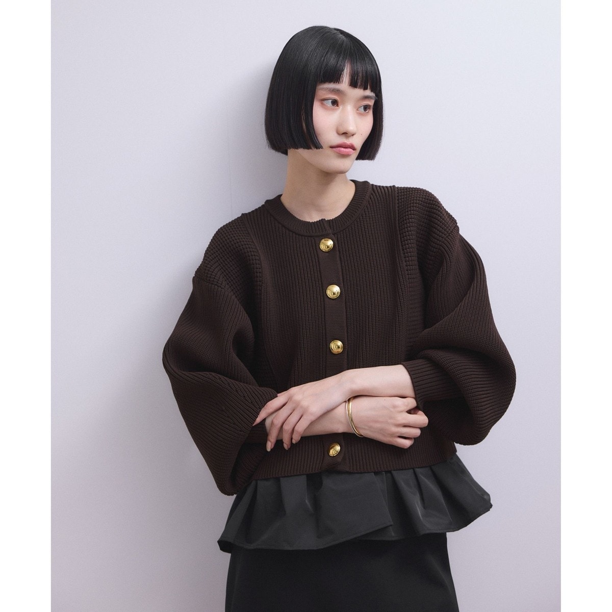 WEB限定】・【新色追加】チュール刺繍カーディガン