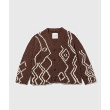 アダムエロペ(ADAM ET ROPE')の【CMMN SWDN/コモン スウェーデン】Rug artwork Cardigan