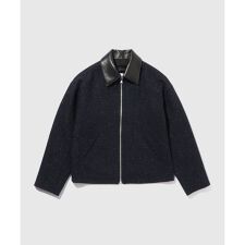 アダムエロペ(ADAM ET ROPE')のネップツイード ライダースジャケット