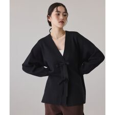 【サステナブル】マルチwayリボンミドルカーディガン