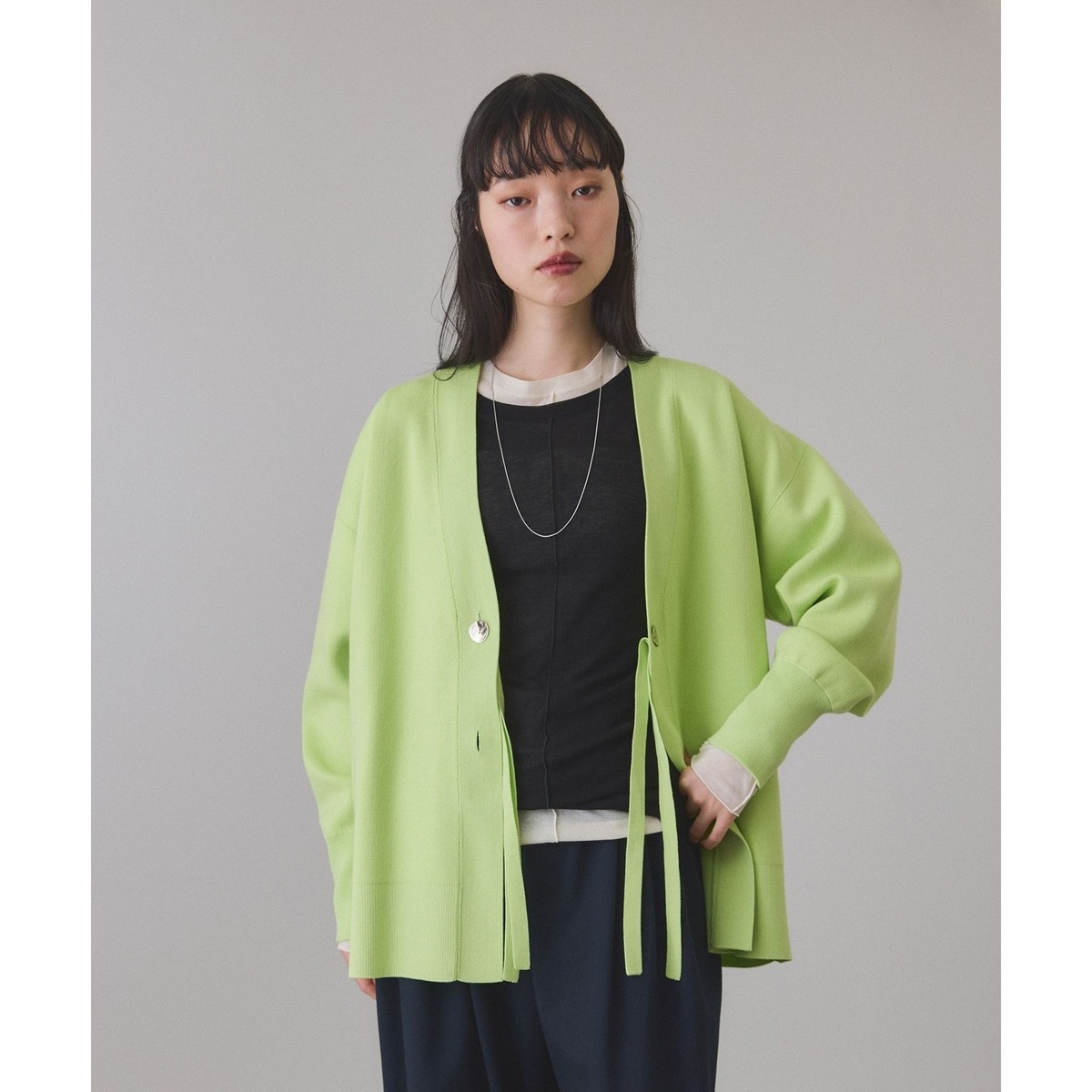 サステナブル】リサイクルウールZIPカーディガン | アダムエロペ(ADAM