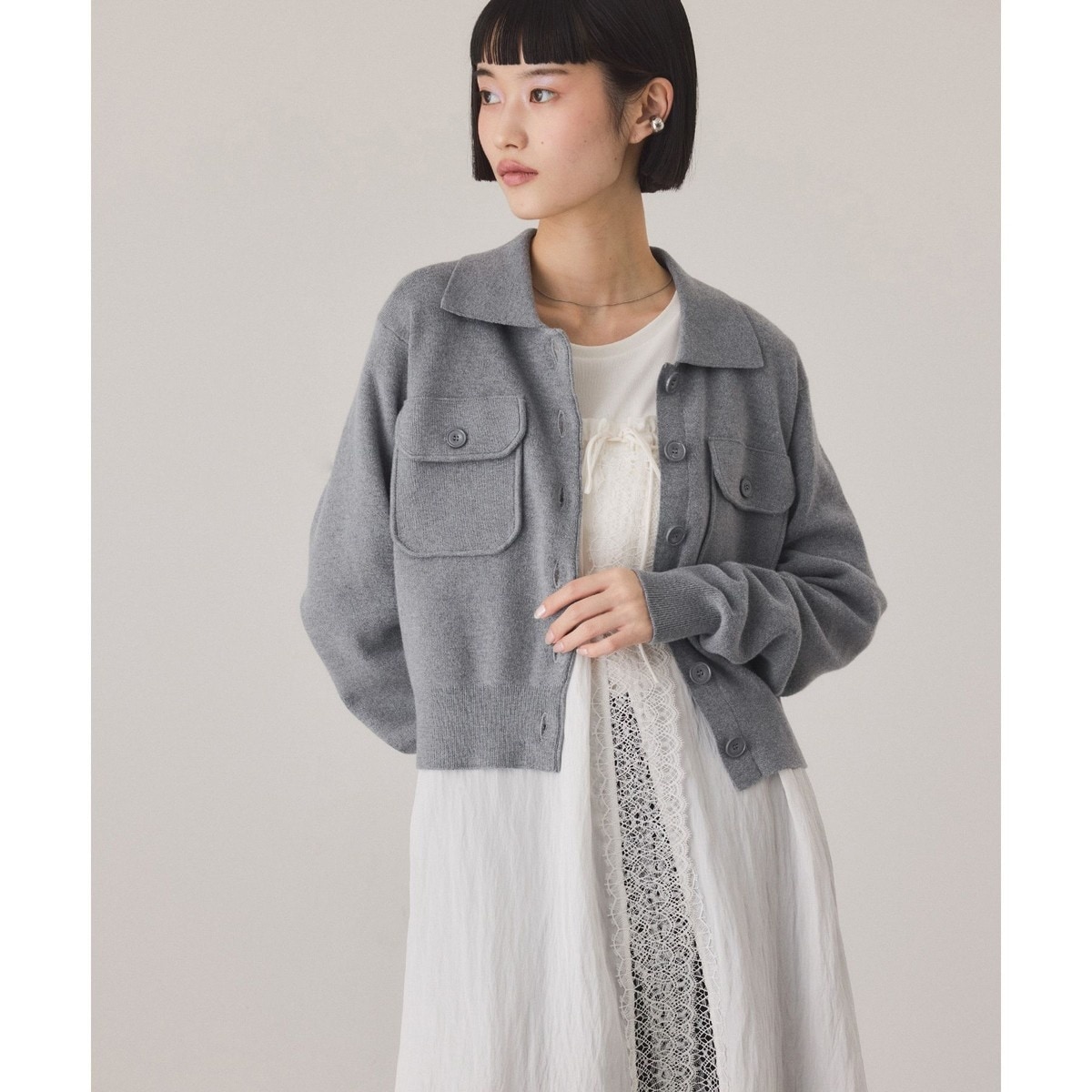 フォックスカシミヤ Vネックカーディガン | イエナ(IENA) | マルイ