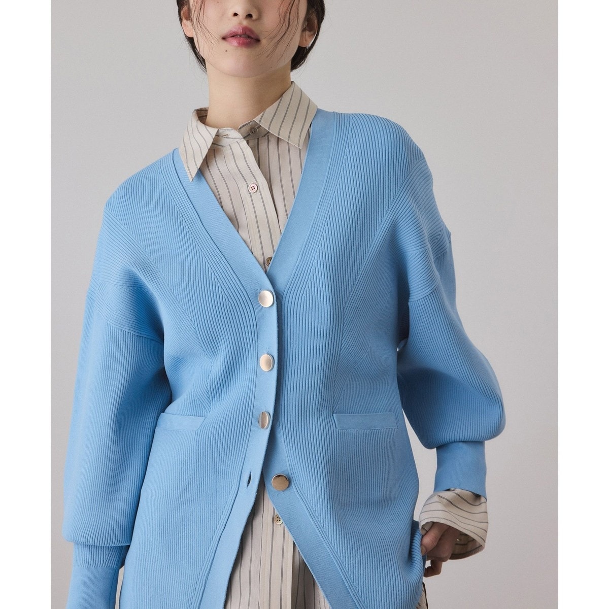 サステナブル】マルチWAYベルテッドミドルカーディガン | アダムエロペ