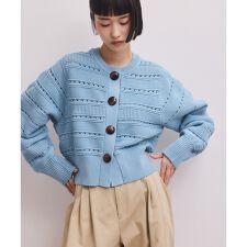 【WEB限定】mixパターンニットカーディガン