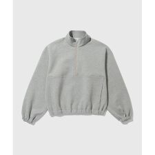 ダンボールスウェット ハーフジップ プルオーバー