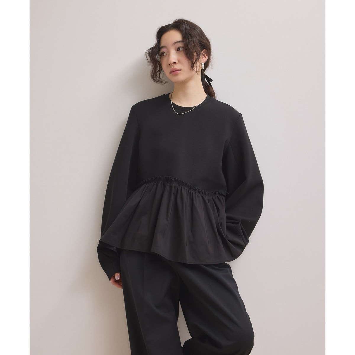 レイヤードペプラムチュニック | アダムエロペ(ADAM ET ROPE