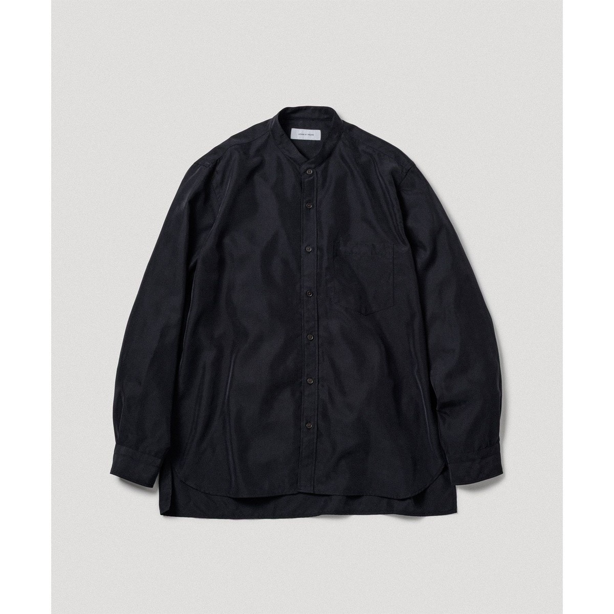 スエードタッチ レーヨンバンドカラーシャツ | アダムエロペ(ADAM ET