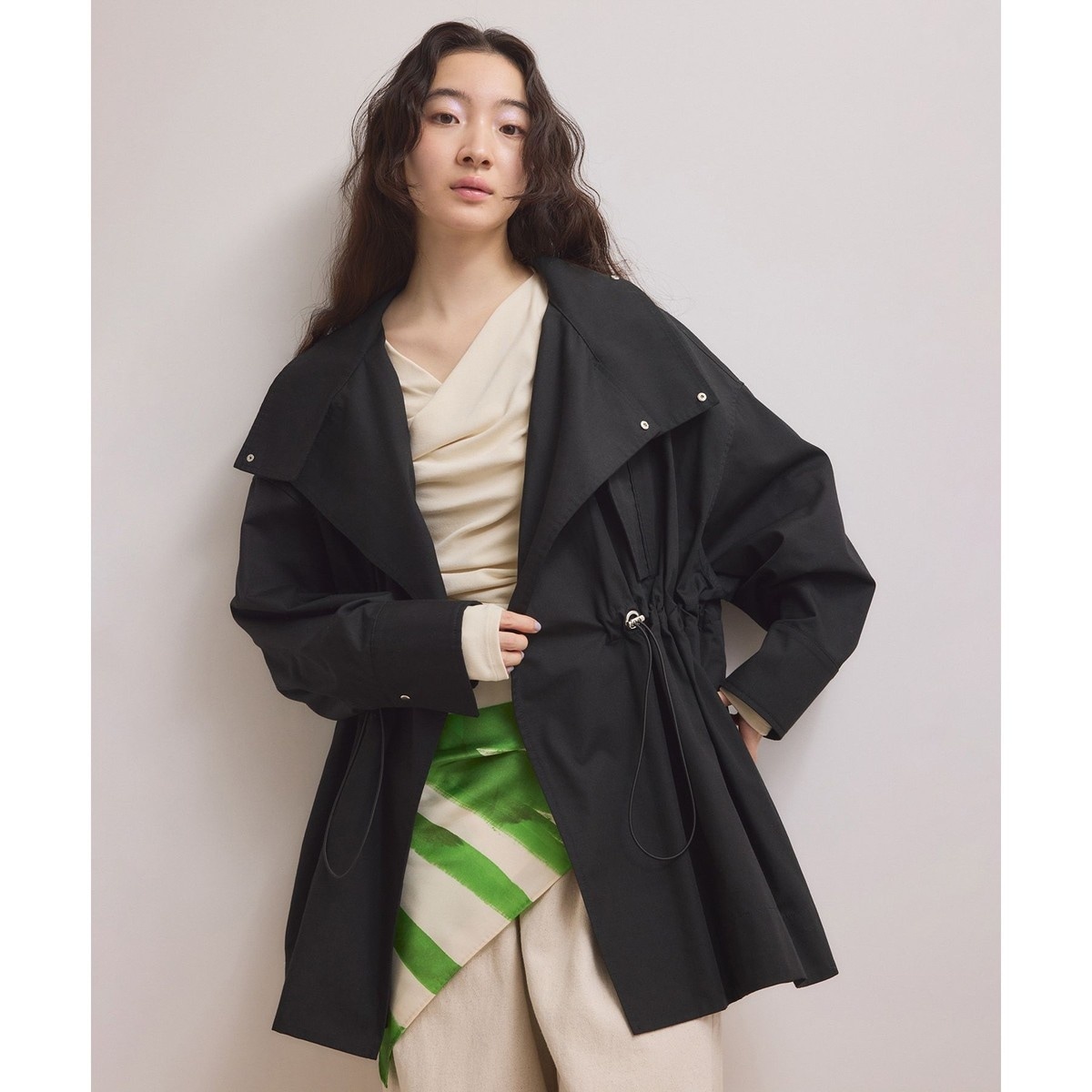 WEB限定】スタンドカラーハーフモッズコート | アダムエロペ(ADAM ET