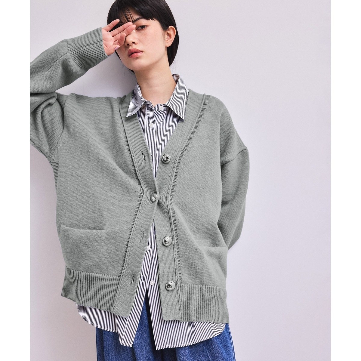 WEB限定】ブラッシュレオパードカーディガン | アダムエロペ(ADAM ET