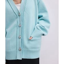 【WEB限定】メタルボタンVネックカーディガン