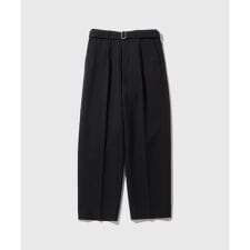 コットンダブルクロス　ベルテッドスラックス