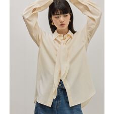 【サステナブル】ボウタイシャツ