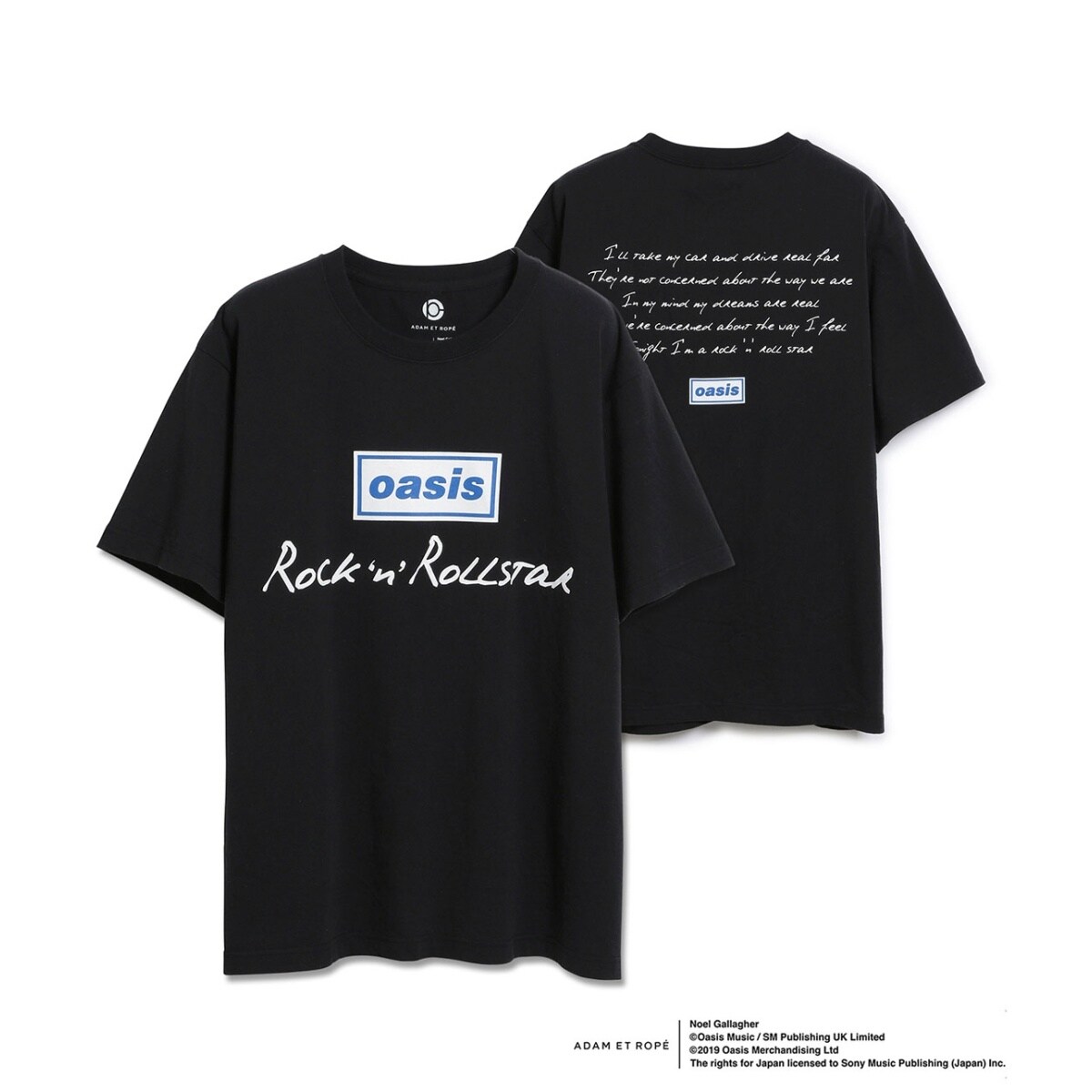 OASIS×ADAM ET ROPE 】SONG LYRICS T-shirt UNISEX | アダムエロペ