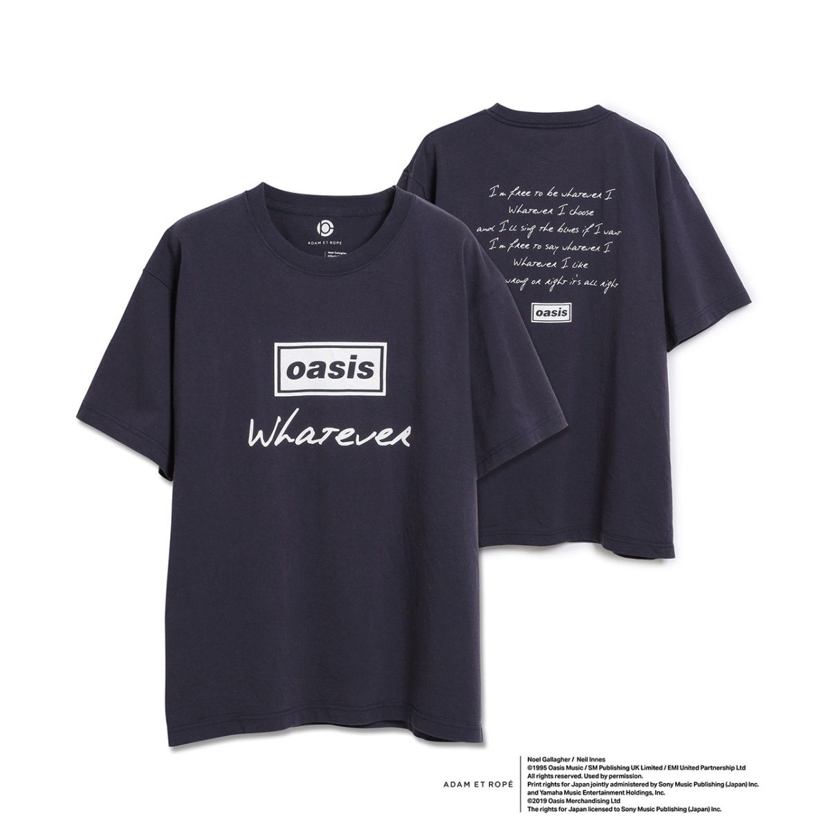 【OASIS×ADAM ET ROPE 】SONG LYRICS T-shirt UNISEX