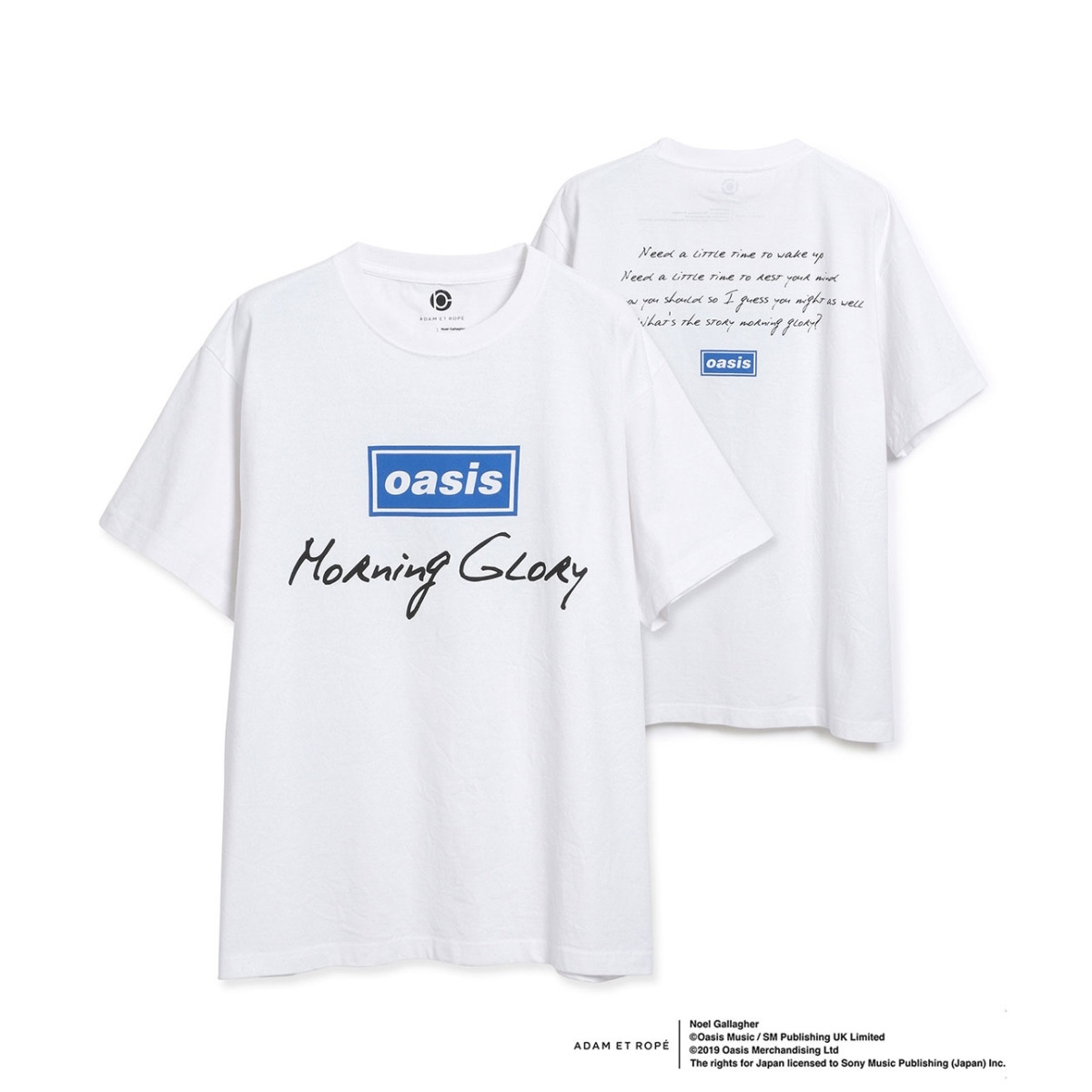 OASIS×ADAM ET ROPE 】SONG LYRICS T-shirt UNISEX | アダムエロペ