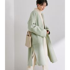 WEB限定】ノーカラーリバーコート | アダムエロペ(ADAM ET ROPE 