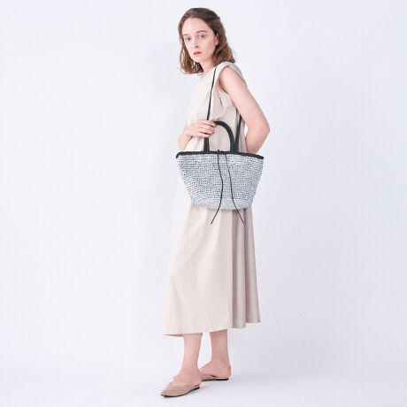 かごバッグ レディース トートバッグ メタリック シンプル おしゃれ ラウゴア Laugoa 111 ファッション通販 マルイウェブチャネル