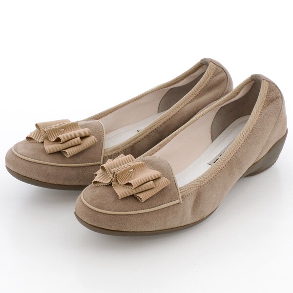 リボンモチーフコンフォートシューズ